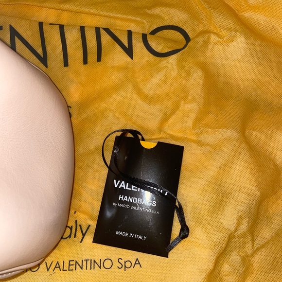 Valentino by Mario Valentino Angelina D Leather Shoulder Bag Pink - Picture 6 of 8